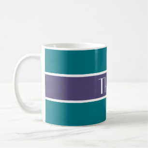 Caneca De Café Simplesmente Stripes lilás escuro + o teu traseiro