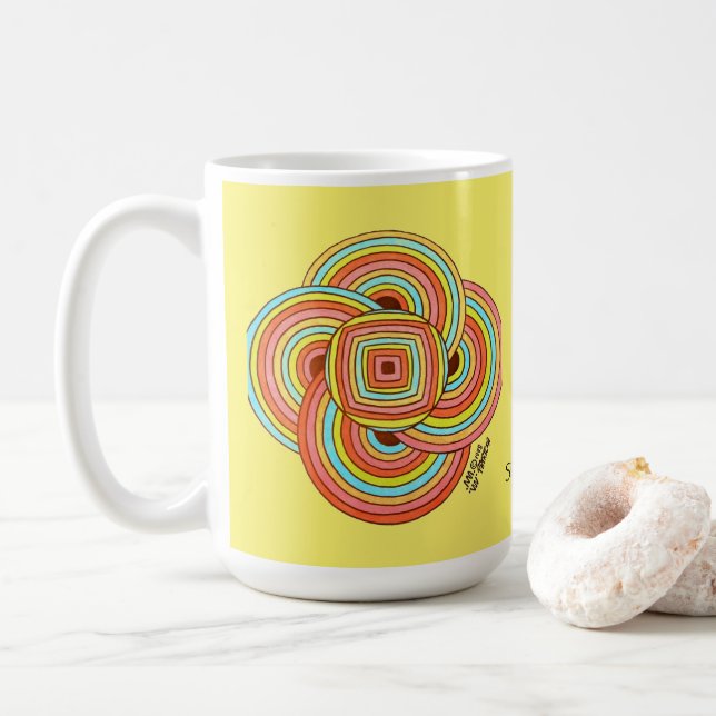 Caneca De Café Simplicidade, nossa verdadeira missão Coffee Mug (Com Donut)