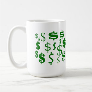 Caneca De Café Sinais de dólar