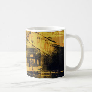 Caneca De Café Sinal amarelo do carro e de rua
