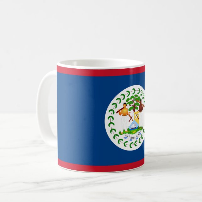 Caneca De Café Sinal Belize Mug (Frente Esquerda)