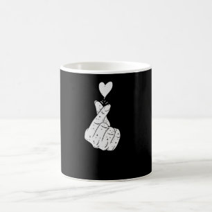 Caneca De Café Sinal de Amor Coreano