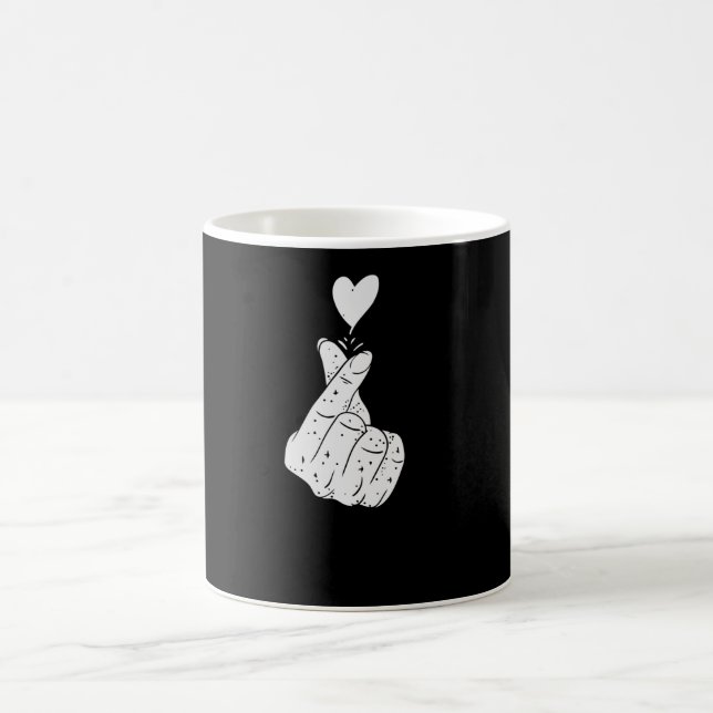 Caneca De Café Sinal de Amor Coreano (Centro)