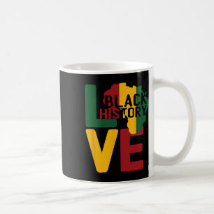 Caneca De Café Sinal de Amor do Mês da História Negra Africano Ba