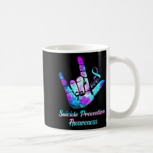 Caneca De Café Sinal de Amor Semana de Sensibilização para a Prev
