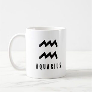Caneca De Café sinal de Aquarius Zodiac