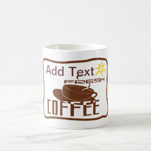 Caneca De Café Sinal de café, adicionar nome
