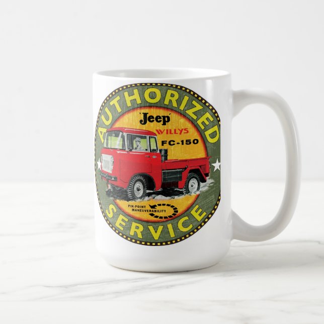 Caneca De Café Sinal de caminhão Willys fc-150 (Direita)