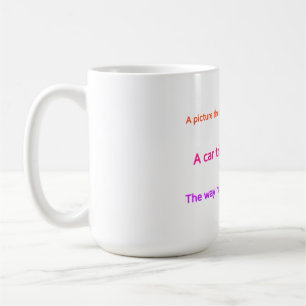 Caneca De Café Sinal de Carro Engraçado