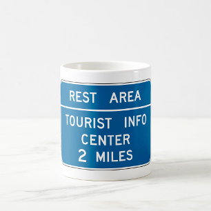 Caneca De Café Sinal de Centro de Informações Turísticas