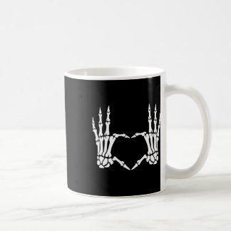 Caneca De Café Sinal de Coração das Mãos Retro Halloween Figurume