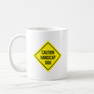 Caneca De Café Sinal de Deficiência de Cachorro Mug Clássico
