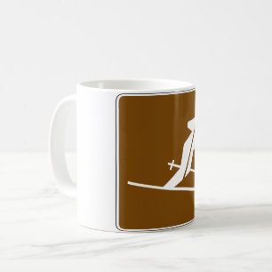 Caneca De Café Sinal de Esqui Mug