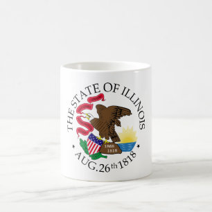 Caneca De Café Sinal de Illinois