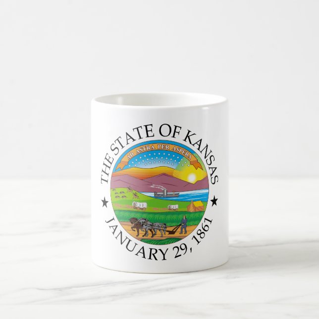 Caneca De Café sinal de Kansas (Centro)