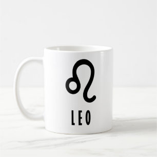 Caneca De Café Sinal de Leo Zodiac