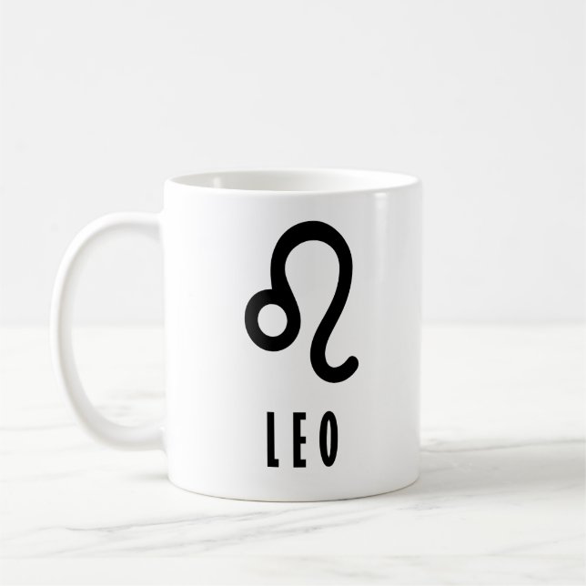 Caneca De Café Sinal de Leo Zodiac (Esquerda)