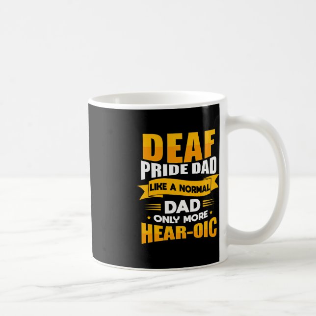 Caneca De Café Sinal de Linguagem de Menores Consciência Deficien (Direita)