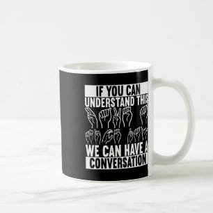Caneca De Café Sinal de linguagem Deficientes Auditivos 2
