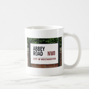 Caneca De Café sinal de london da estrada de abbey