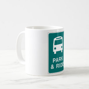 Caneca De Café Sinal de Park and Ride