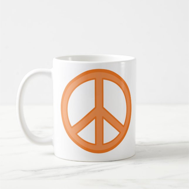Caneca De Café Sinal de Paz Coffee Mug (Esquerda)