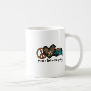 Caneca De Café Sinal de Paz Leopardo Coração Design Mulheres Home