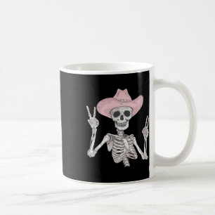 Caneca De Café Sinal de paz Vowboy Hat no Dia das Bruxas do Méxic
