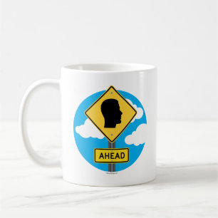 Caneca De Café Sinal de rua AHEAD