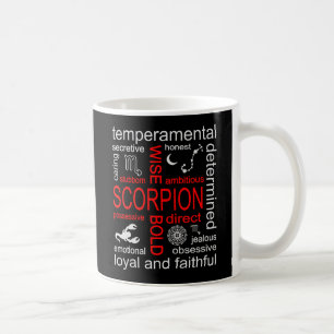 Caneca De Café Sinal de Scorpion Zodiac
