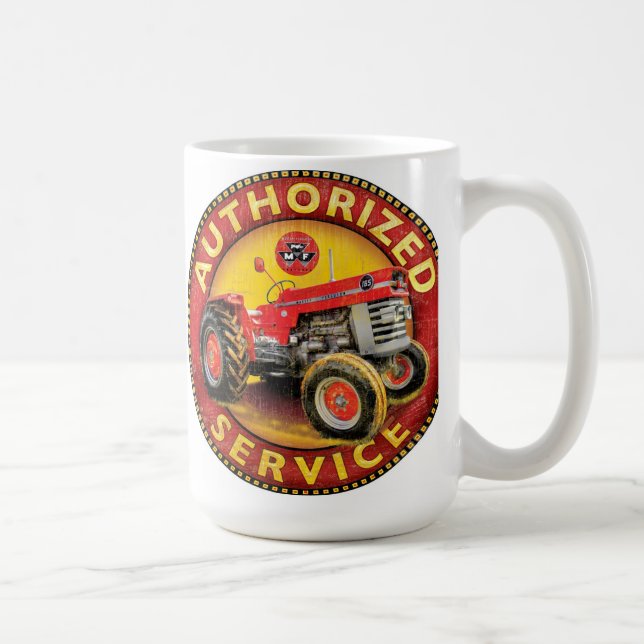 Caneca De Café Sinal de serviço do trator Massey Ferguson (Direita)