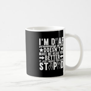 Caneca De Café Sinal de Sinal Americano Sensibilização Deficiente