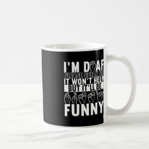 Caneca De Café Sinal de Sinal Americano Sensibilização Deficiente