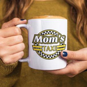 Caneca De Café Sinal de Táxi da mãe
