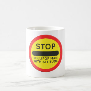 Caneca De Café Sinal de trânsito crianças da escola cruzando Home