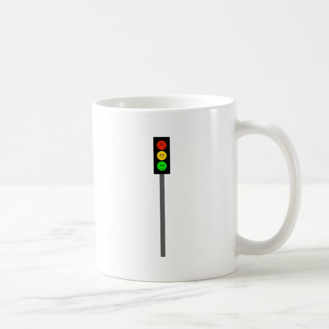 Caneca De Café Sinal de trânsito temperamental em Pólo (Direita)