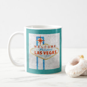 Caneca De Café sinal de vegas grunge