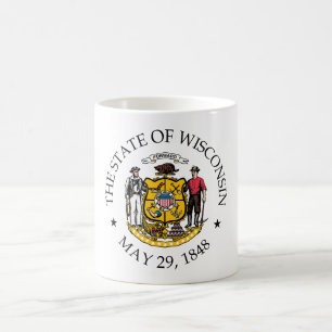 Caneca De Café Sinal de Wisconsin