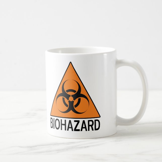Caneca De Café Sinal do Biohazard (Direita)