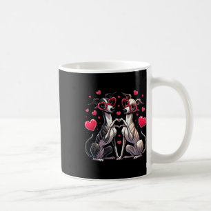 Caneca De Café Sinal do Coração Mão Whippet Dia dos Namorados Cac