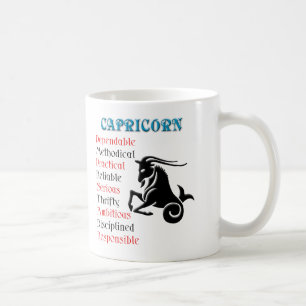 Caneca De Café Sinal do zodíaco do horóscopo do Capricórnio
