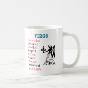 Caneca De Café Sinal do zodíaco do horóscopo do Virgo