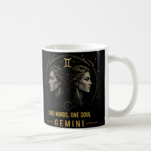 Caneca De Café Sinal do Zodíaco Gêmeos Decoração Celestial Horósc
