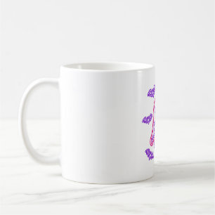 Caneca De Café Sinal Fantasma Neon Arte Noturna de Halloween Assu