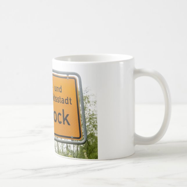 Caneca De Café Sinal Hanse- e Cidade Universitária de Rostock (Direita)