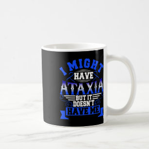 Caneca De Café Sinal Neurológico Ataxia Hemiataxia Fita Azul Ne
