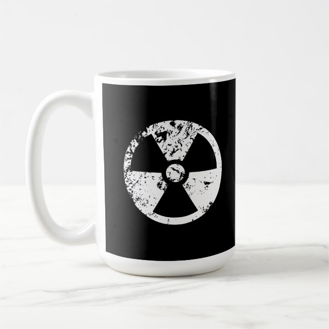 Caneca De Café Sinal radioativo nuclear (Esquerda)