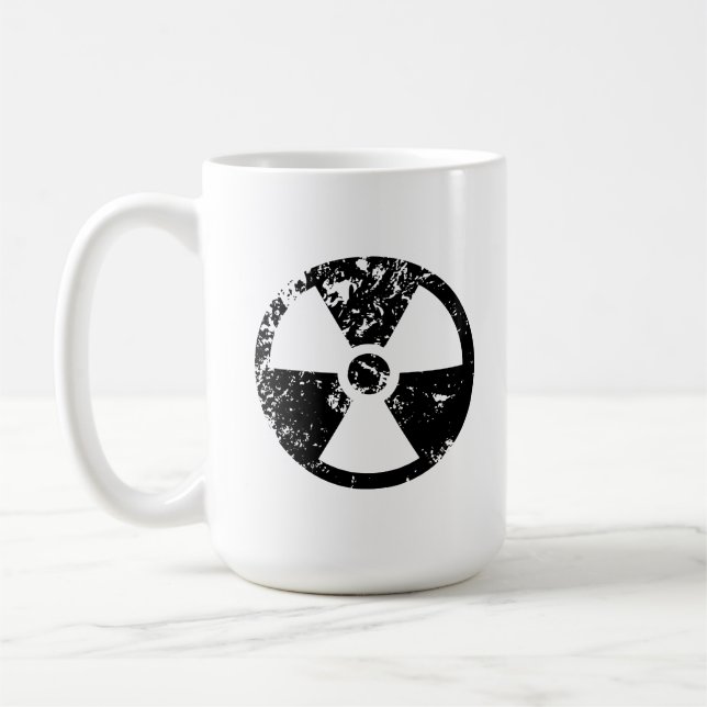 Caneca De Café Sinal radioativo nuclear (Esquerda)