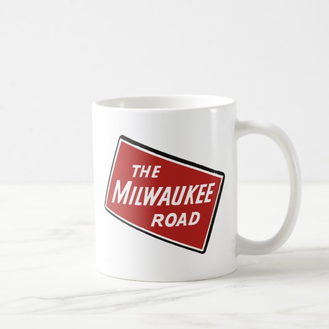 Caneca De Café Sinal Railway 2 da estrada de Milwaukee (Direita)