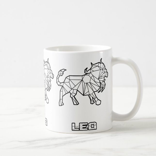 Caneca De Café Sinal Zodiac Mug:Leo (Direita)